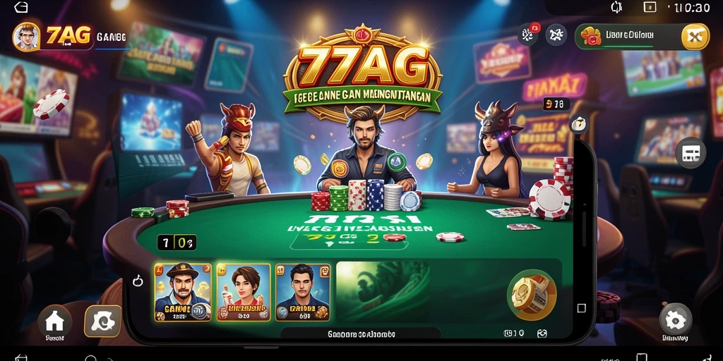 Gameplay seru dan interaksi langsung dalam permainan Live Casino 77AG.
