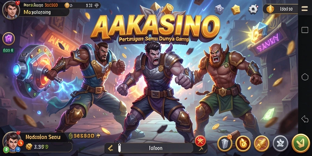 Gameplay AAKASINO yang intens dalam pertempuran Fighting.