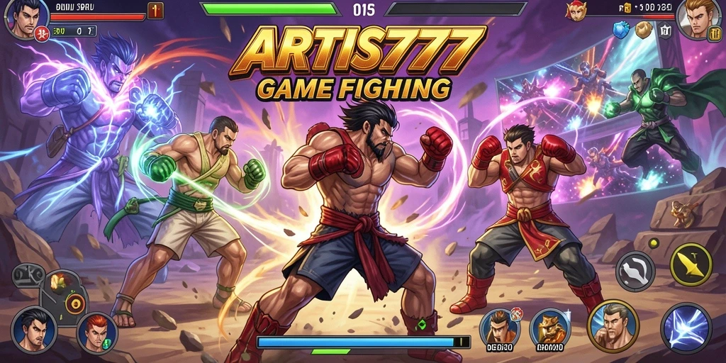 Tampilan gameplay seru dari pertarungan di ARTIS777.