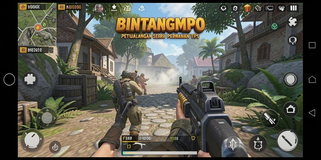 Tampilan menarik dari gameplay seru BINTANGMPO.