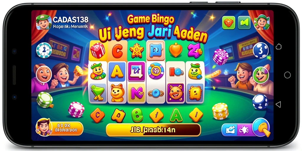 Tampilan utama gameplay Bingo yang seru dan interaktif.