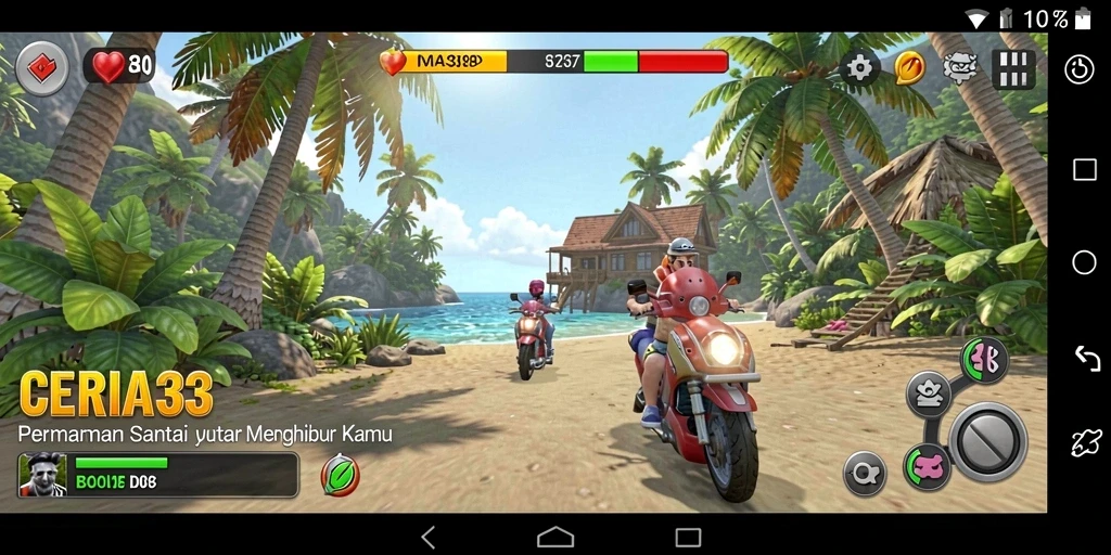 Tangkapan layar CERIA33 menampilkan keseruan gameplay santai yang menyenangkan.