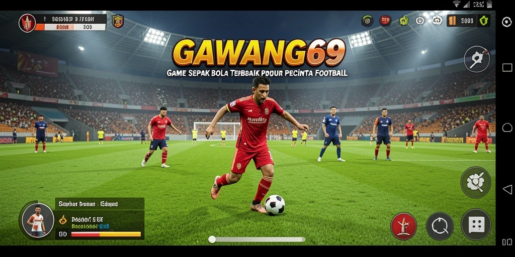 Screenshot GAWANG69 menampilkan aksi seru dalam permainan sepak bola.