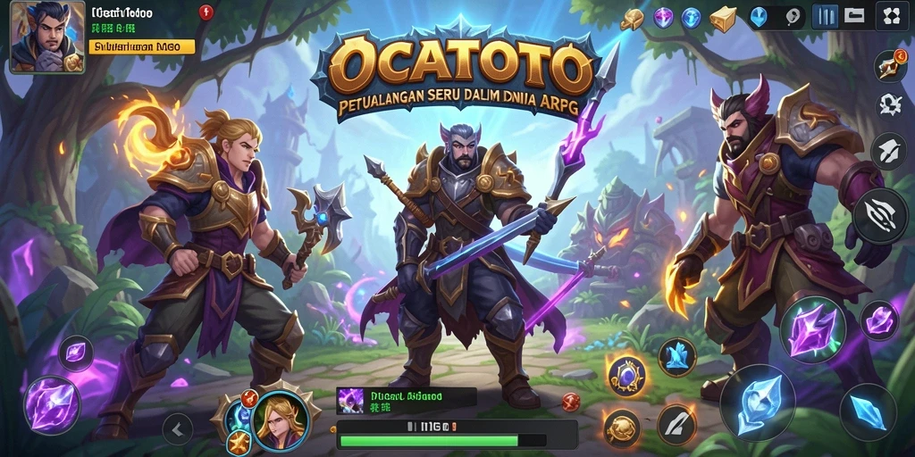 Tampilan gameplay menarik dari OCATOTO dalam pertempuran ARPG.