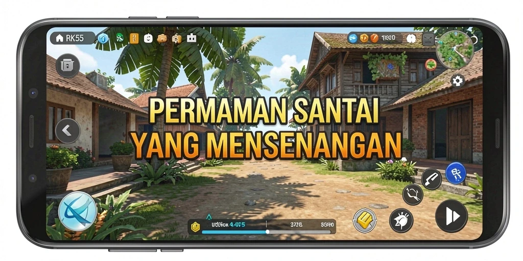 Tampilan menarik dari gameplay RK55 yang menghibur.