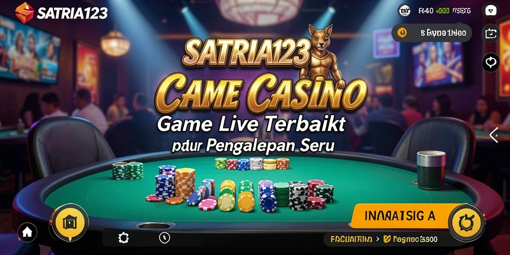 Tampilan gameplay Live Casino di SATRIA123 dengan dealer profesional.