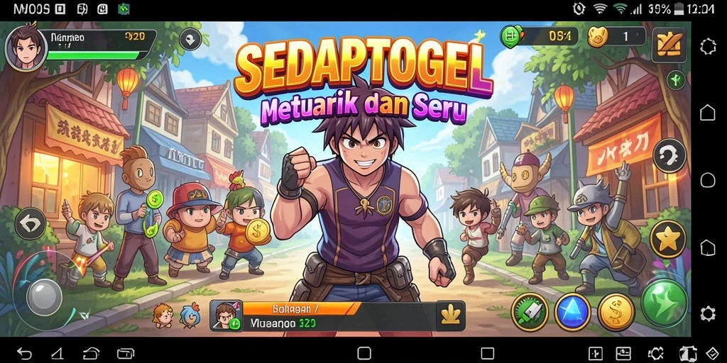 Tampilan gameplay menakjubkan dari SEDAPTOGEL dengan karakter Anime yang menarik.