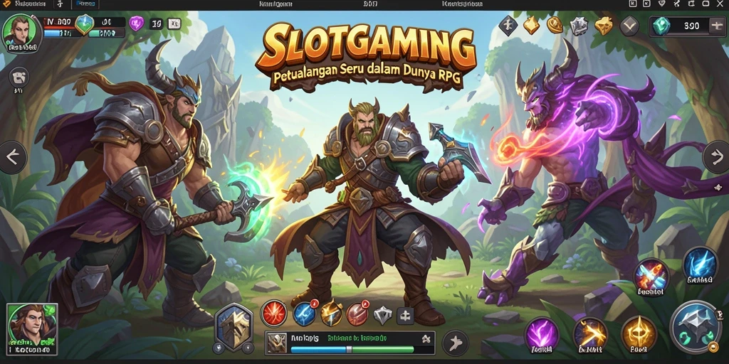 Tampilan gameplay RPG yang menarik dalam SLOTGAMING.