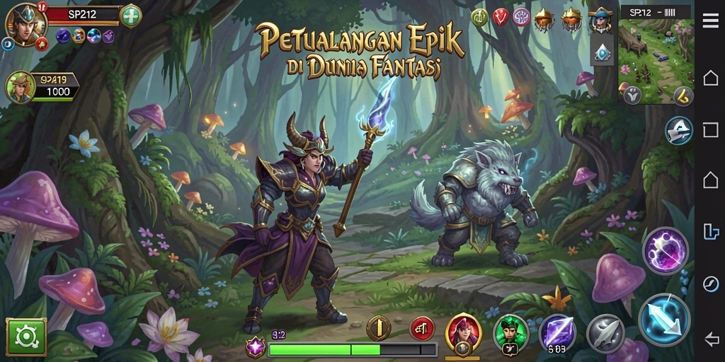 Tampilan seru gameplay SP212 dengan aksi petualangan tak terduga.