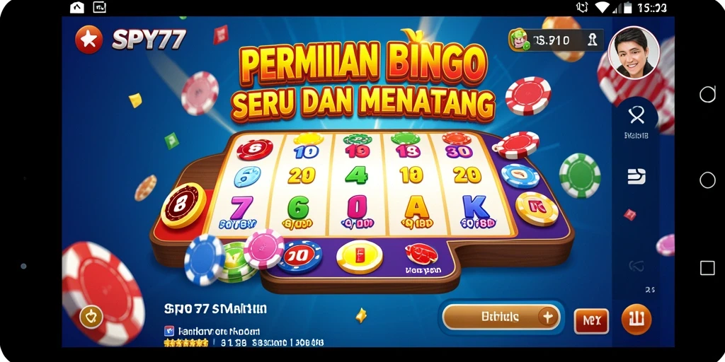 Tampilan menarik gameplay Bingo SPY77 dengan fitur interaktif.