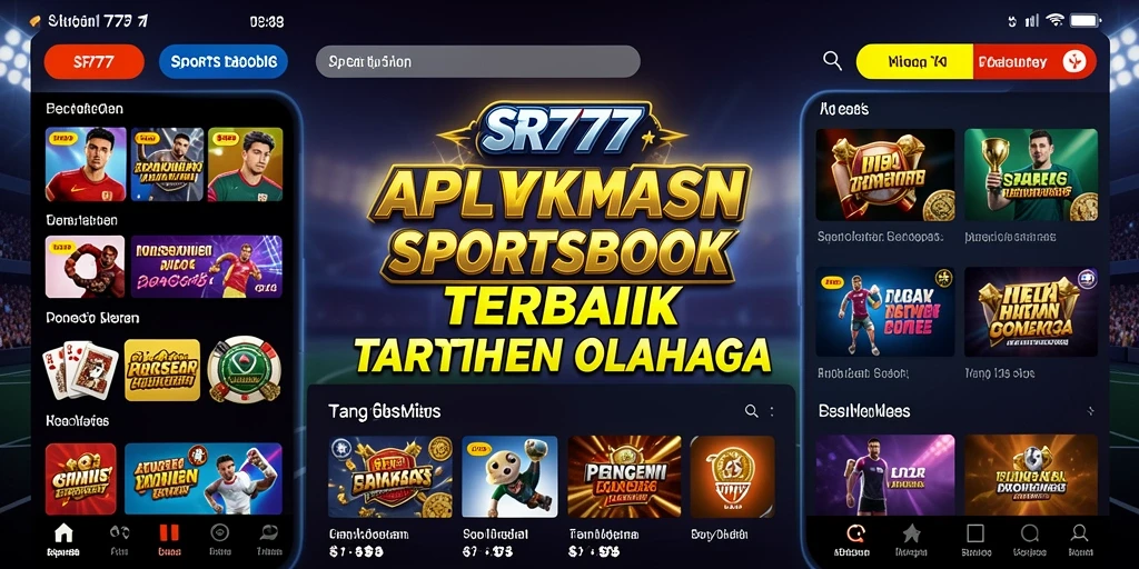 Tampilan menarik SR777 saat menampilkan taruhan olahraga.