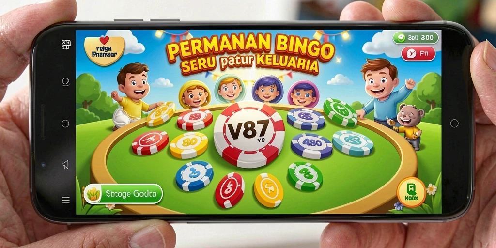 Tampilan gameplay V87 yang seru dan interaktif dalam permainan Bingo.