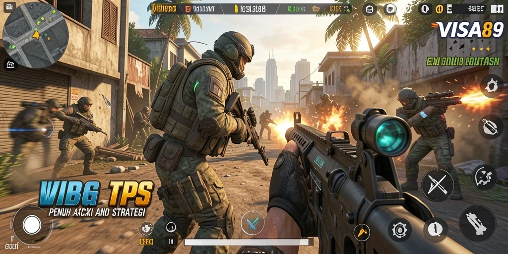 Tampilan gameplay <strong>VISA89</strong> dengan aksi menegangkan dan grafis memukau.