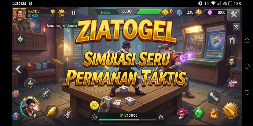 Tampilan seru gameplay ZIATOGEL yang penuh strategi.