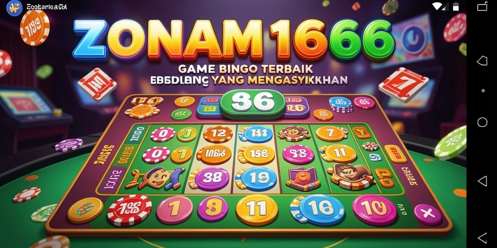 Screenshot ZONA66 menampilkan gamers yang terlibat dalam permainan Bingo penuh warna.